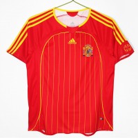 Spain Men Home Retro Soccer Jersey 2006