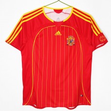 Spain Men Home Retro Soccer Jersey 2006