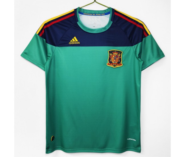 Spain Men Goalkeeper Retro Soccer Jersey 2010