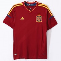 Spain Men Home Retro Soccer Jersey 2012 Spain Men Home Retro Soccer Jersey 2012