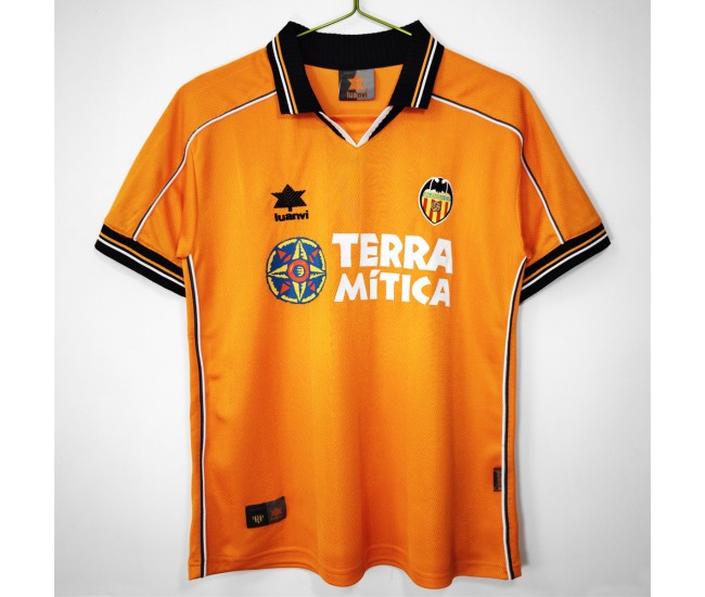 Valencia CF Men Away Retro Soccer Jersey 1999