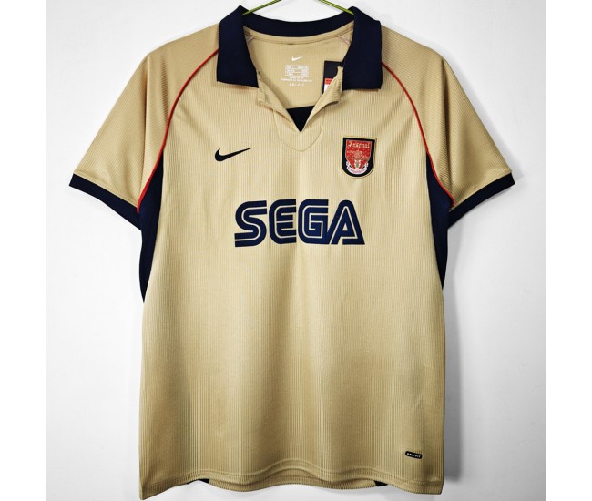 Arsenal FC Men Away Retro Soccer Jersey 2001