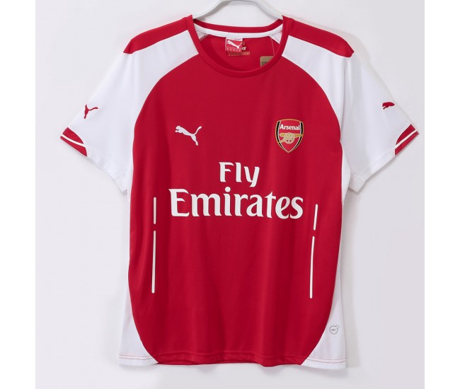 Arsenal FC Men Home Retro Soccer Jersey 2014