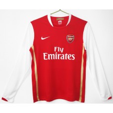 Arsenal FC Men Home Long Sleeve Retro Soccer Jersey 2006 Arsenal FC Men Home Long Sleeve Retro Soccer Jersey 2006