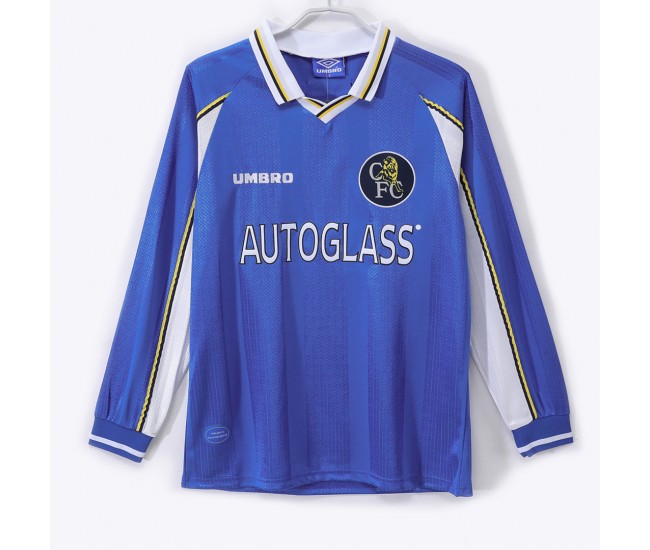 Chelsea Mens Home Long Sleeve Soccer Jersey 1997