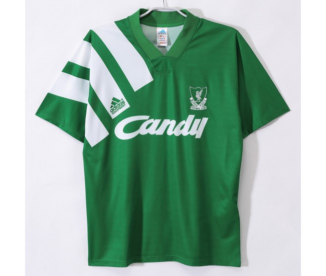 Liverpool FC Men Away Retro Soccer Jersey 1991