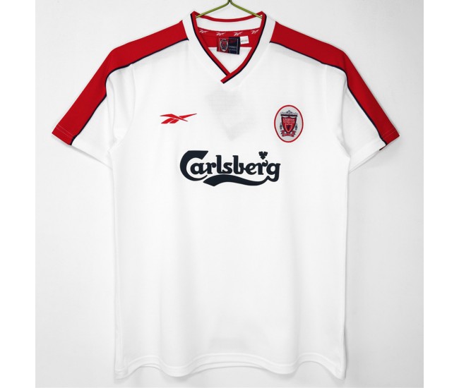 Liverpool FC Men Away Retro Soccer Jersey 1998