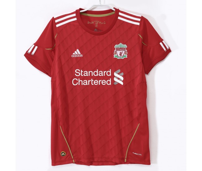 Liverpool FC Men Home Retro Soccer Jersey 2010