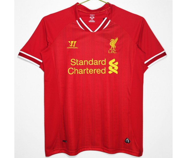 Liverpool FC Men Home Retro Soccer Jersey 2013