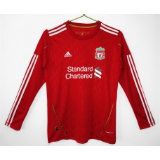 Liverpool FC Men Home Long Sleeve Retro Soccer Jersey 2010 Liverpool FC Men Home Long Sleeve Retro Soccer Jersey 2010