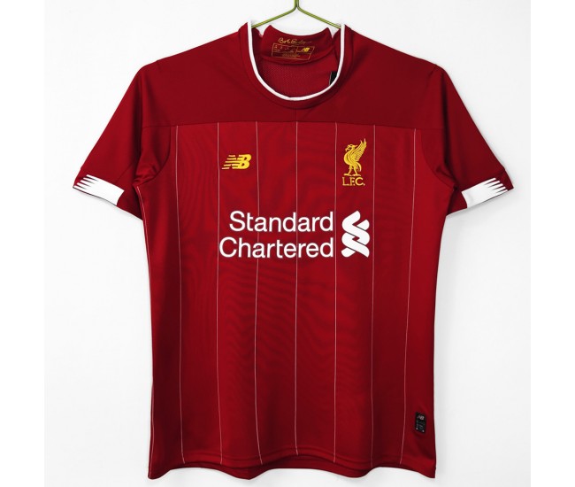 Liverpool FC Men Home Retro Soccer Jersey 2019