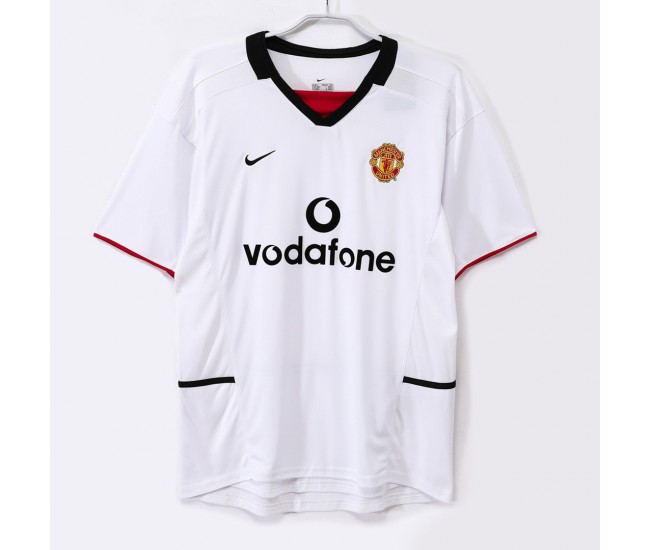 Manchester United FC Men Away Retro Soccer Jersey 2002