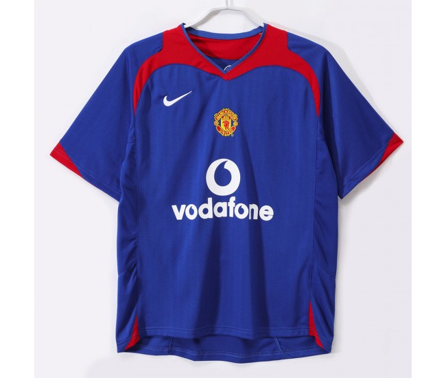 Manchester United FC Men Away Retro Soccer Jersey 2005