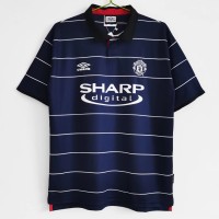 Manchester United FC Men Away Retro Soccer Jersey 1999
