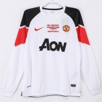 Manchester United FC Men Away Long Sleeve Retro Soccer Jersey 2010