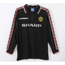 Manchester United FC Men Commemorative Long Sleeve Retro Soccer Jersey 1998