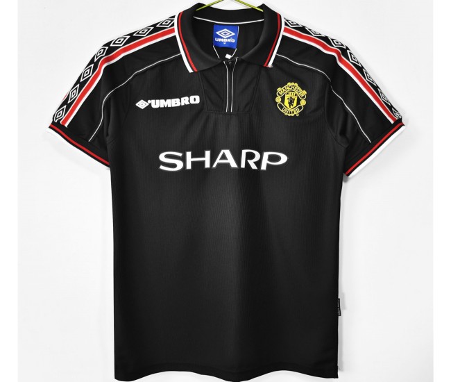 Manchester United FC Men Commemorative Edition Retro Soccer Jersey 1998