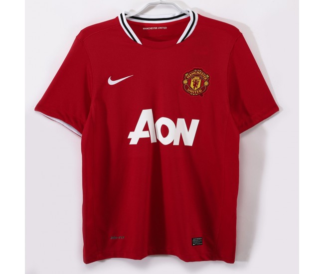 Manchester United FC Men Home Retro Soccer Jersey 2011