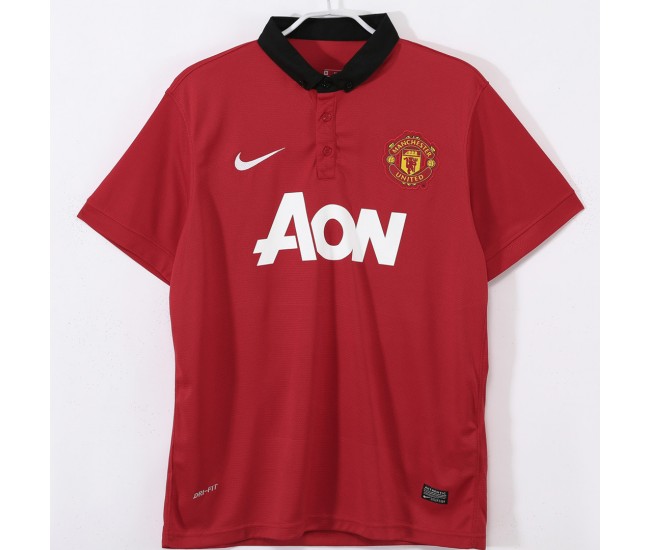 Manchester United FC Men Home Retro Soccer Jersey 2013