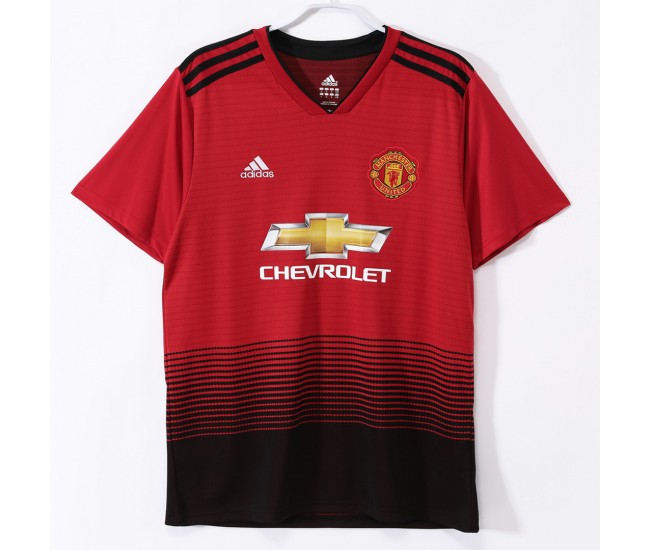 Manchester United FC Men Home Retro Soccer Jersey 2018