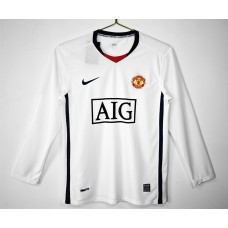 Manchester United FC Men Away Long Sleeve Retro Soccer Jersey 2008 Manchester United FC Men Away Long Sleeve Retro Soccer Jersey 2008