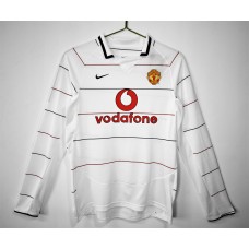 Manchester United FC Men Away Long Sleeve Retro Soccer Jersey 2004 Manchester United FC Men Away Long Sleeve Retro Soccer Jersey 2004