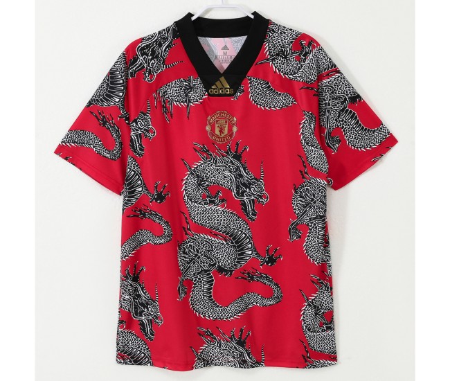 Manchester United FC Men Chinese New Year Retro Soccer Jersey 2019