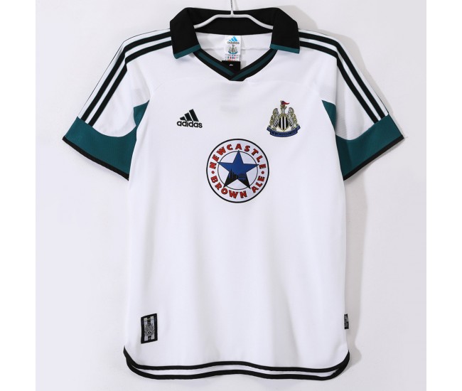 Newcastle United FC Men Away Retro Soccer Jersey 1999