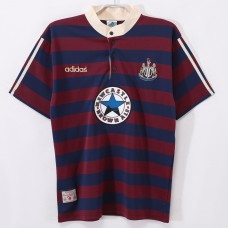 Newcastle United FC Men Away Retro Soccer Jersey 1995 Newcastle United FC Men Away Retro Soccer Jersey 1995