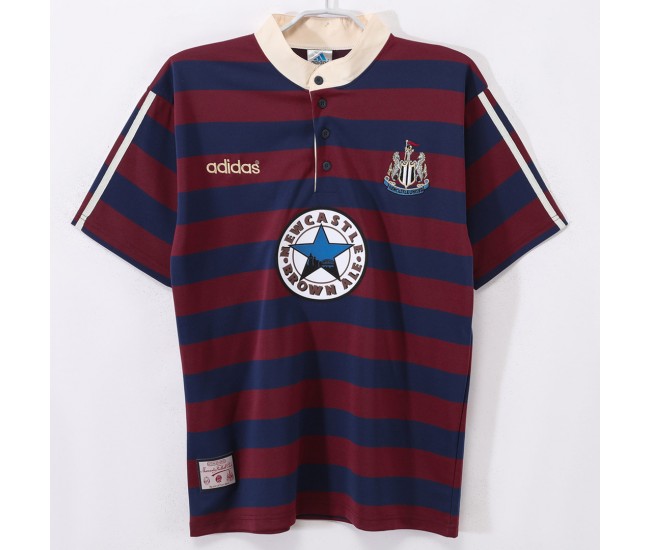 Newcastle United FC Men Away Retro Soccer Jersey 1995