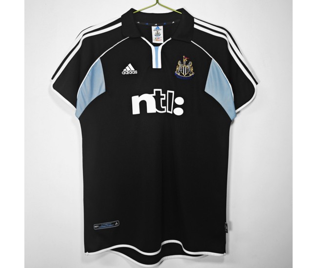 Newcastle United FC Men Away Retro Soccer Jersey 2001