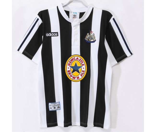Newcastle United FC Men Home Retro Soccer Jersey 1995