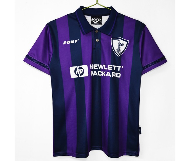 Tottenham Hotspur FC Men Away Retro Soccer Jersey 1995