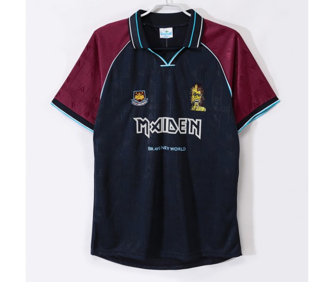 West Ham United Men Iron Maiden Home Soccer Jersey 1999