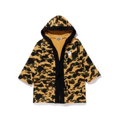 Bape 1st Camo kimono zip hoodie Mellow Yellow