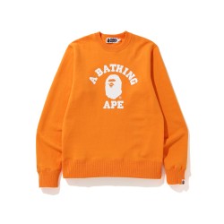 Bape College sweatshirt Tangerine