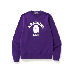 Bape College sweatshirt Purple