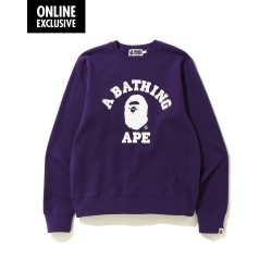 Bape College sweatshirt Royal Purple