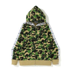 Bape ABC Bape Sta Tape full zip hoodie Army Green