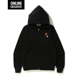 Bape Bape Online full zip hoodie Black