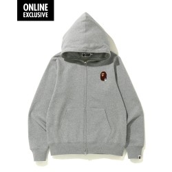 Bape Bape Online full zip hoodie Light Grey