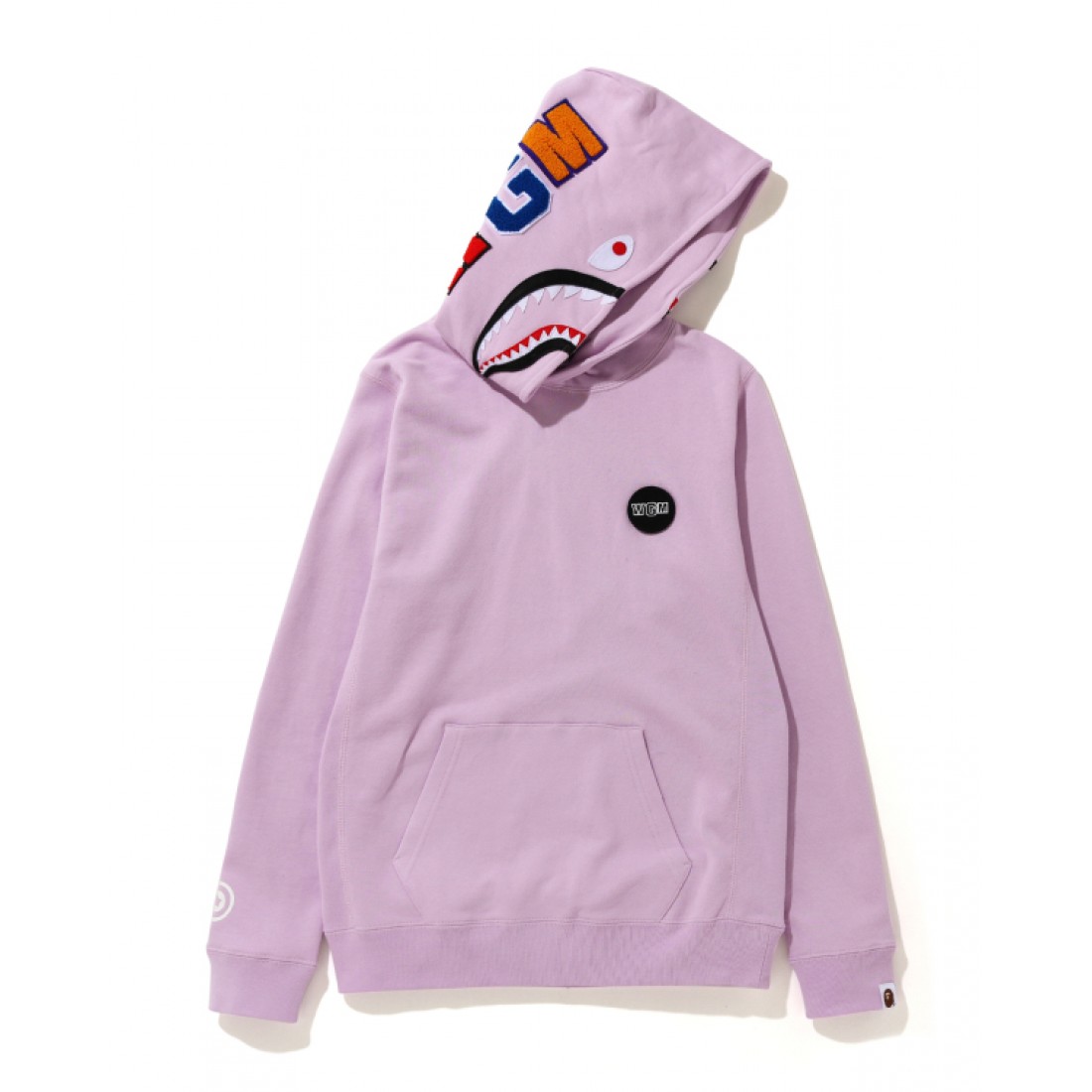 Bape Shark print hoodie Violet