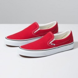 Vans Men Shoes Slip-On Racing Red/True White