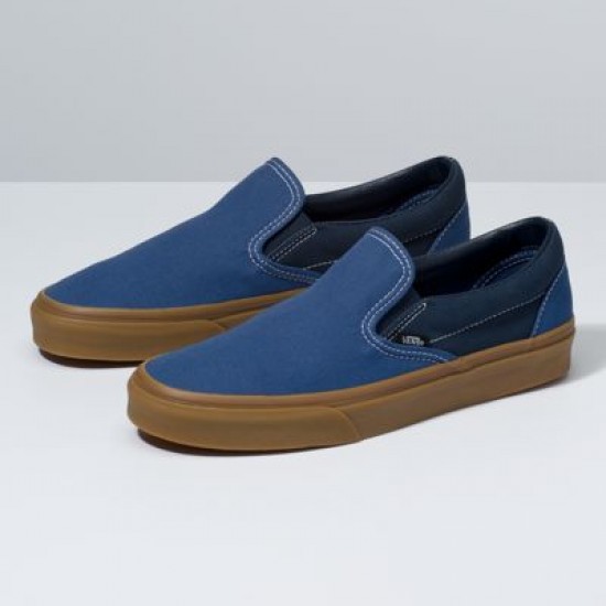 Vans Men Shoes Gum Slip-On True Navy/Dress Blues