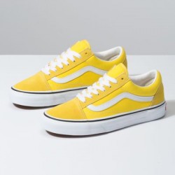 Vans Women Shoes Old Skool Vibrant Yellow/True White