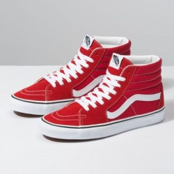 Vans Women Shoes Sk8-Hi Racing Red/True White