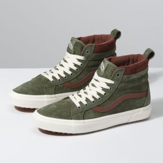 Vans Men Shoes Sk8-Hi MTE Deep Lichen Green/Root Beer