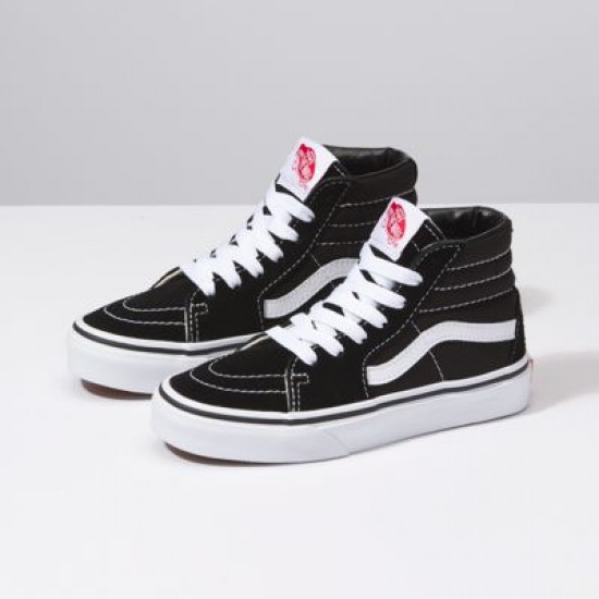Vans Kids Shoes Kids Sk8-Hi Black/True White
