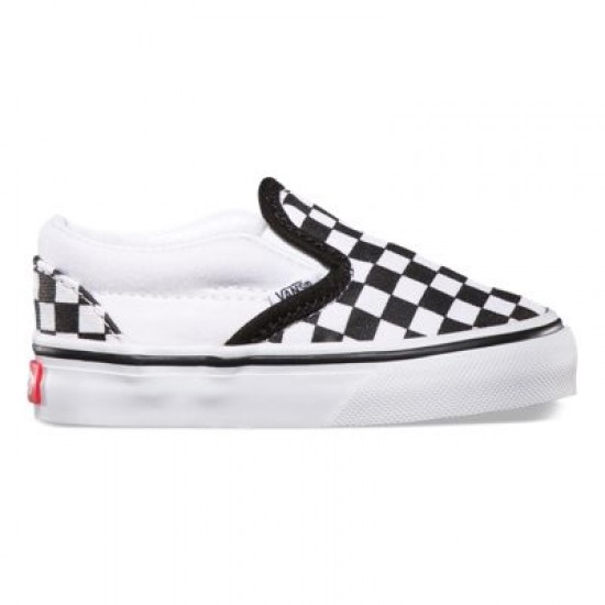 Vans Kids Shoes Toddler Checkerboard Slip-On Black/True White
