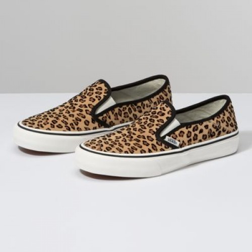 leopard slip on womens shoes